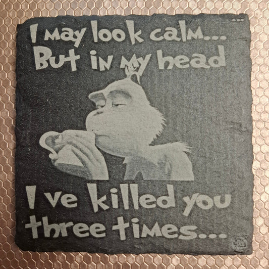 Slate coaster