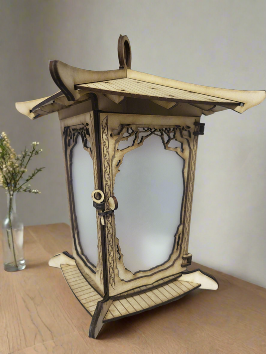 Japanese laser cut lantern